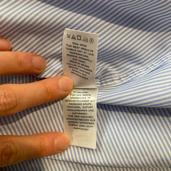 Charles Tyrwhitt Non-Iron Stretch Poplin Bengal Stripe Shirt (15.5/33 inches) - Picture 4 of 8